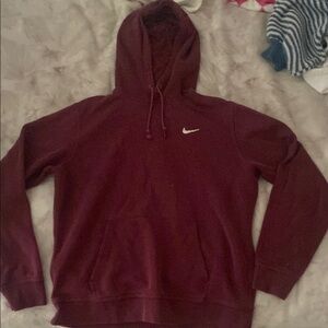 Nike Red Sweater Classic Pullover Style